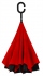 RU-6 - manuální holový deštník inside out - černá, červená